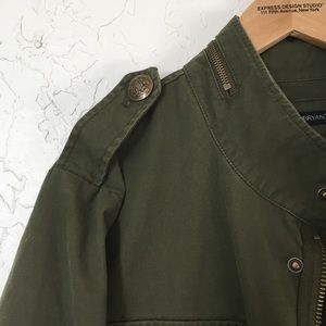 Lane Bryant olive utility jacket